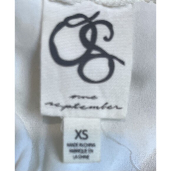 Anthropologie One September Lace Sweater Womens XS Cream Boho Feminine Fairy Y2K - Picture 8 of 10